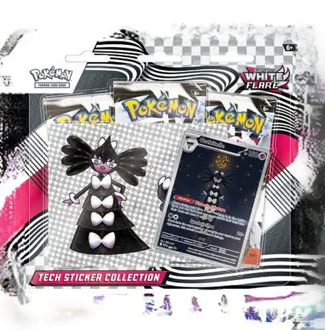 White flare triple blister