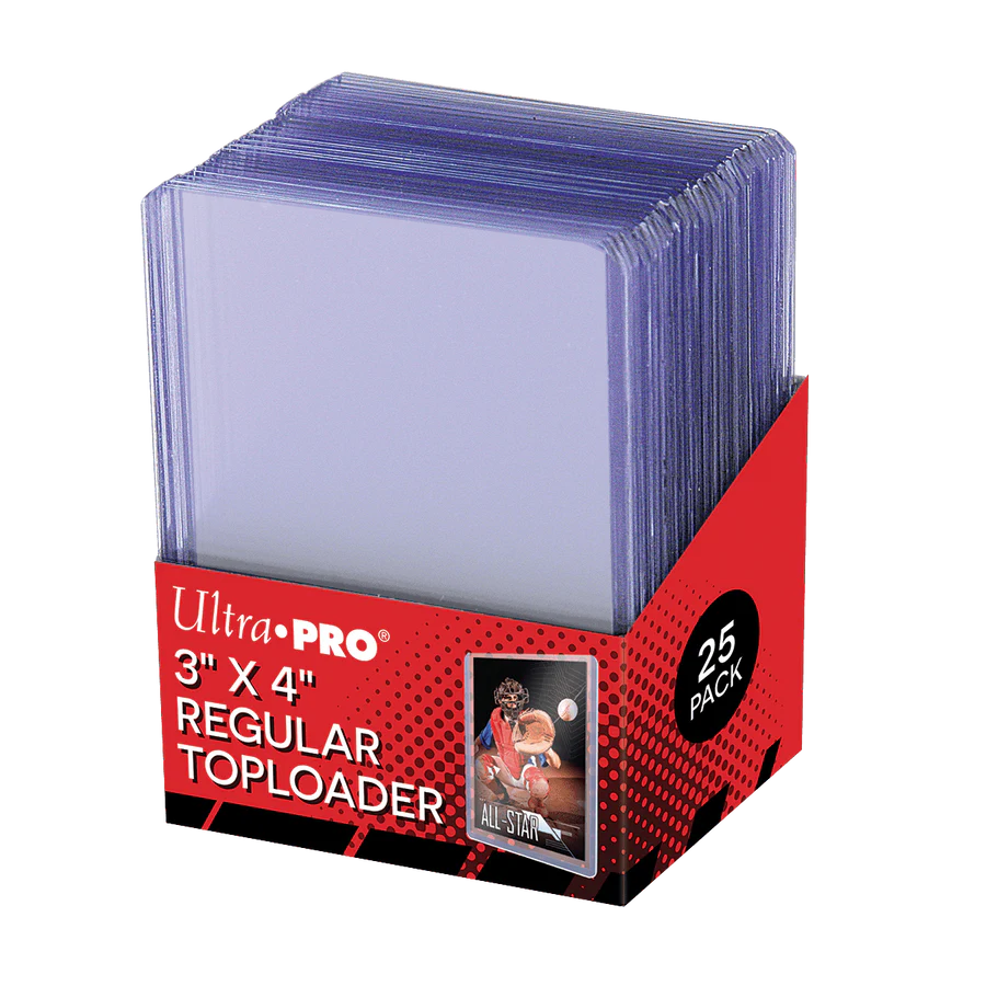 3" X 4" CLEAR REGULAR TOPLOADERS FOR STANDARD SIZE CARDS (25CT)